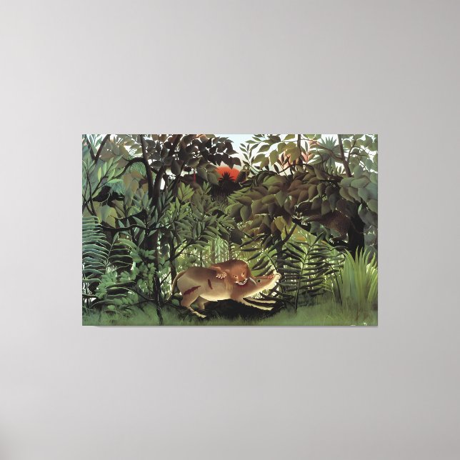 Henri Rousseau art Canvas Print (Front)