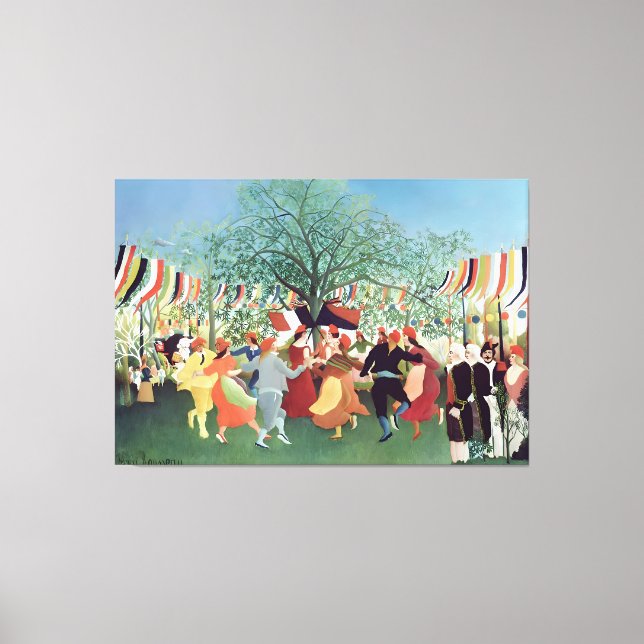 Henri Rousseau art painting Canvas Print (Front)