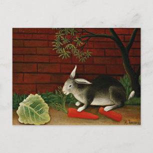 Henri Rousseau art: Rabbit Postcard