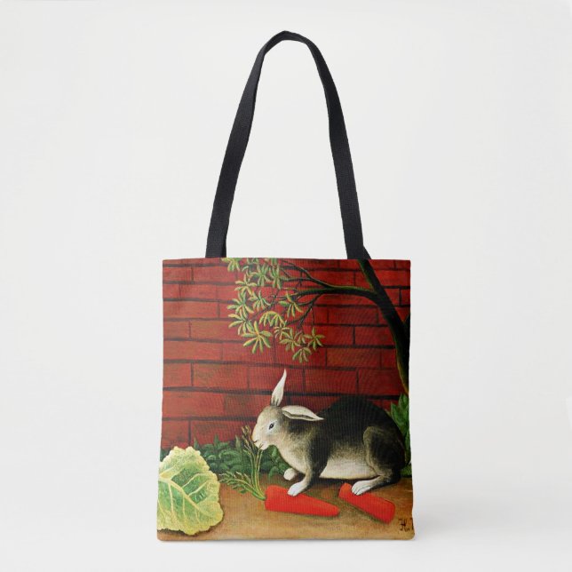 Henri Rousseau art: Rabbit Tote Bag (Front)
