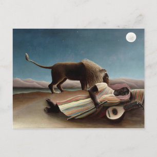 Henri Rousseau art: Sleeping Gypsy Postcard