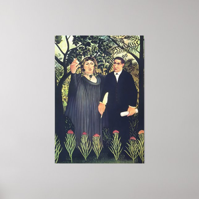 Henri Rousseau art style Canvas Print (Front)