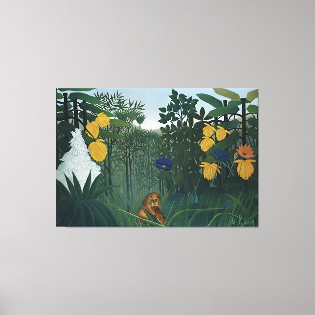 Henri Rousseau art work Canvas Print (Front)