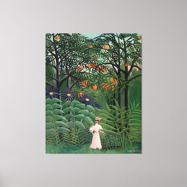 Henri Rousseau art work Canvas Print (Front)