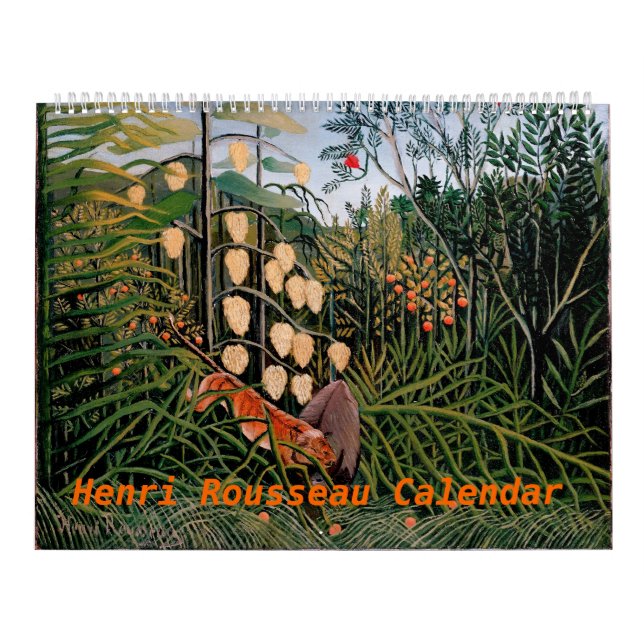 Henri Rousseau Artwork Calendar (Cover)