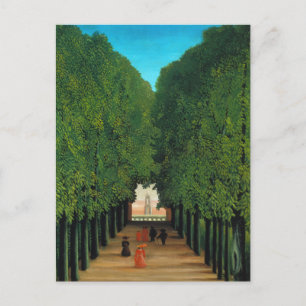 Henri Rousseau, Avenue in the Park at Saint Cloud Postcard