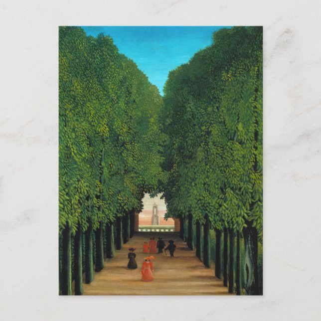 Henri Rousseau, Avenue in the Park at Saint Cloud Postcard (Front)