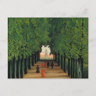 Henri Rousseau, Avenue in the Park at Saint Cloud Postcard