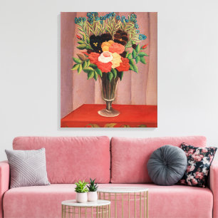 Henri Rousseau, Bouquet of Flowers, Canvas Print