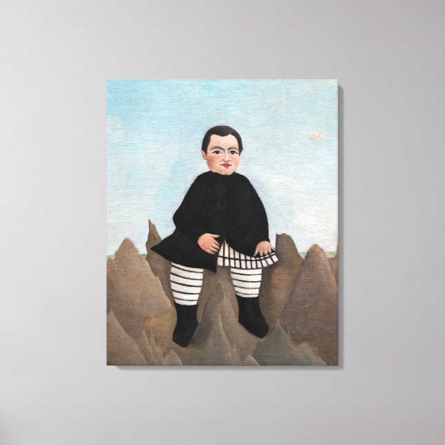 Henri Rousseau - Boy on the Rocks Canvas Print (Front)