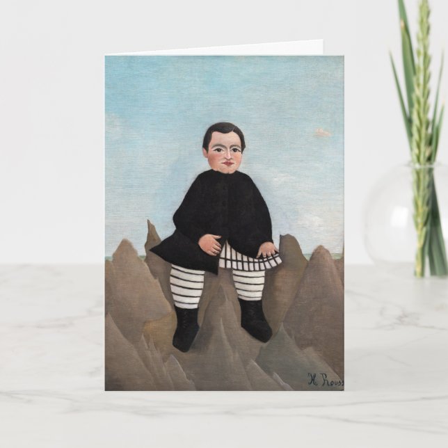 Henri Rousseau - Boy on the Rocks Card (Front)