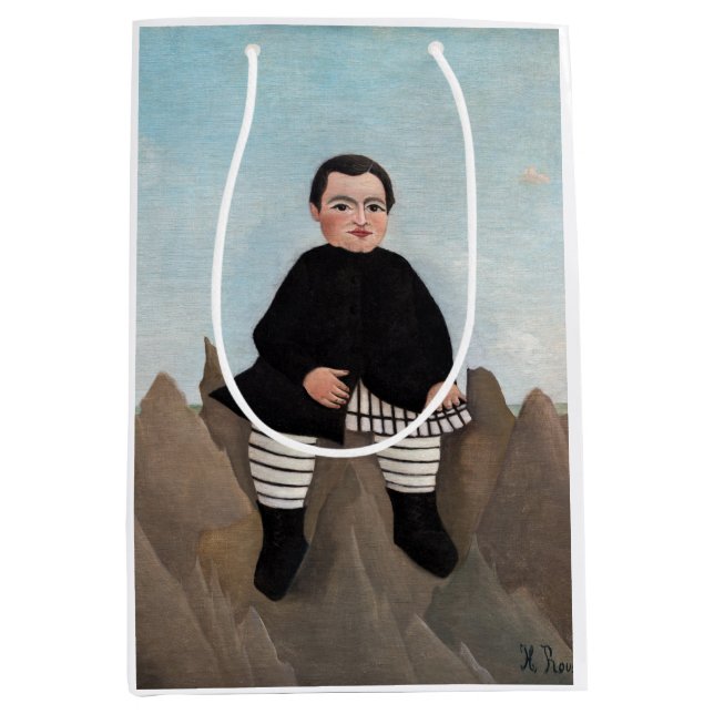 Henri Rousseau - Boy on the Rocks Medium Gift Bag (Front)