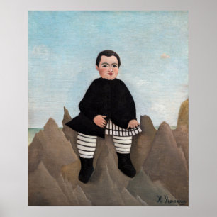Henri Rousseau - Boy on the Rocks Poster