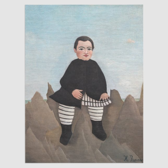 Henri Rousseau - Boy on the Rocks Tissue Paper (Creator Uploaded)