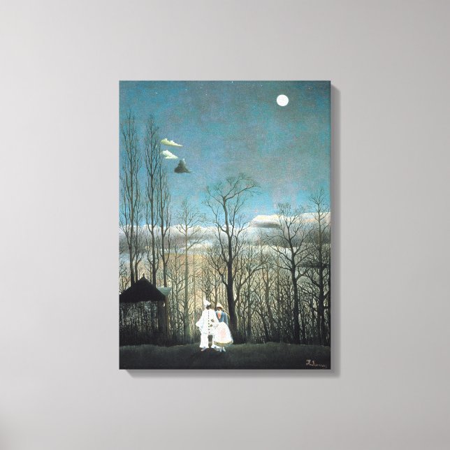 Henri Rousseau Carnival Evening Canvas Print (Front)