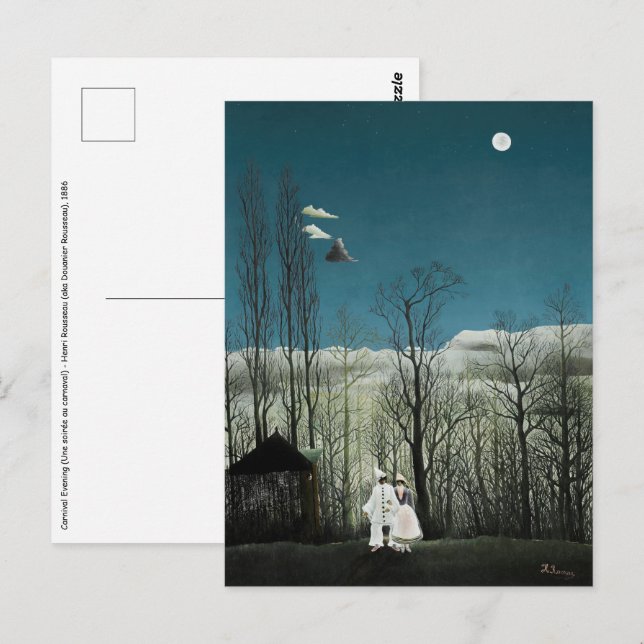 Henri Rousseau - Carnival Evening Postcard (Front/Back)