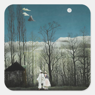 Henri Rousseau - Carnival Evening Square Sticker