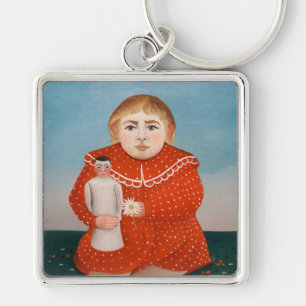 Henri Rousseau - Child with a Doll Key Ring