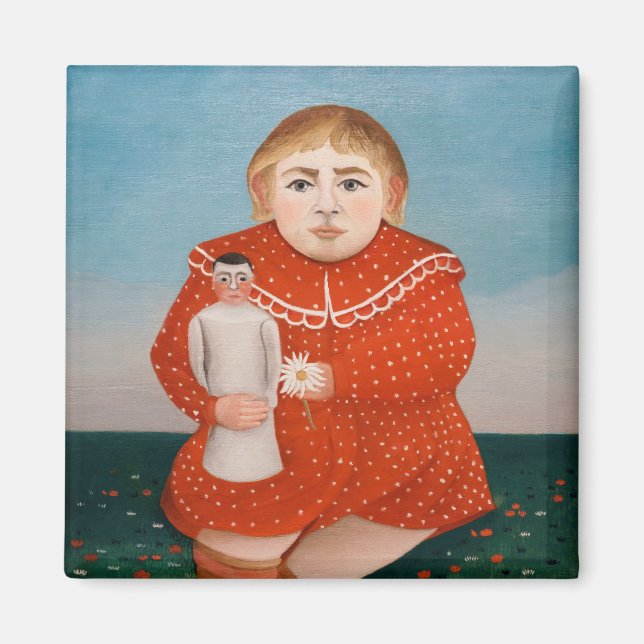 Henri Rousseau - Child with a Doll Magnet (Front)