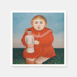 Henri Rousseau - Child with a Doll Napkin