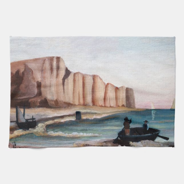 Henri Rousseau - Cliffs Tea Towel (Horizontal)