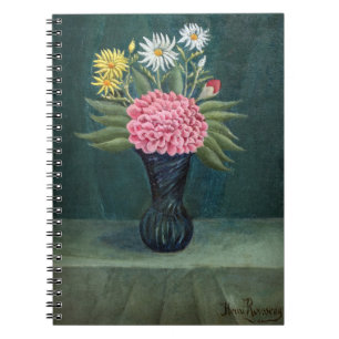 Henri Rousseau - Dahlia and Daisies in a Vase Notebook