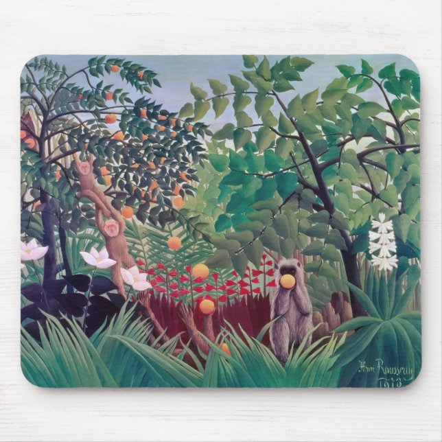 Henri Rousseau - Exotic Landscape Mouse Mat (Front)