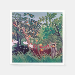 Henri Rousseau - Exotic Landscape Napkin