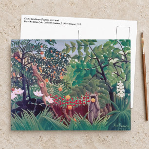 Henri Rousseau - Exotic Landscape Postcard