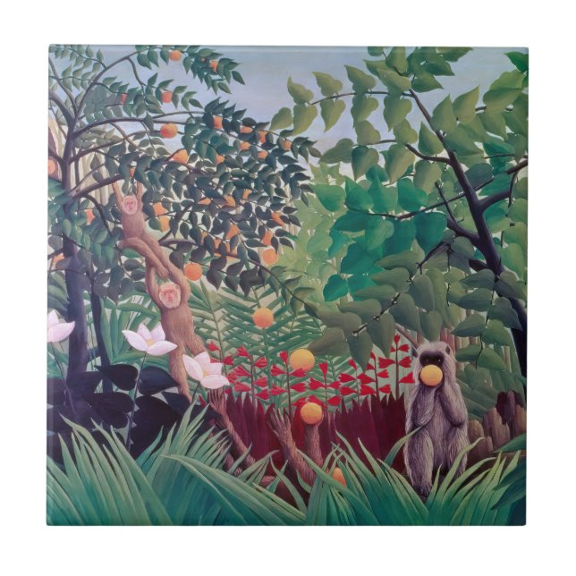 Henri Rousseau - Exotic Landscape Tile (Front)