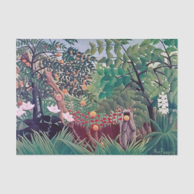 Henri Rousseau - Exotic Landscape Tissue Paper (Front)