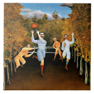 Henri Rousseau - Football Players Tile