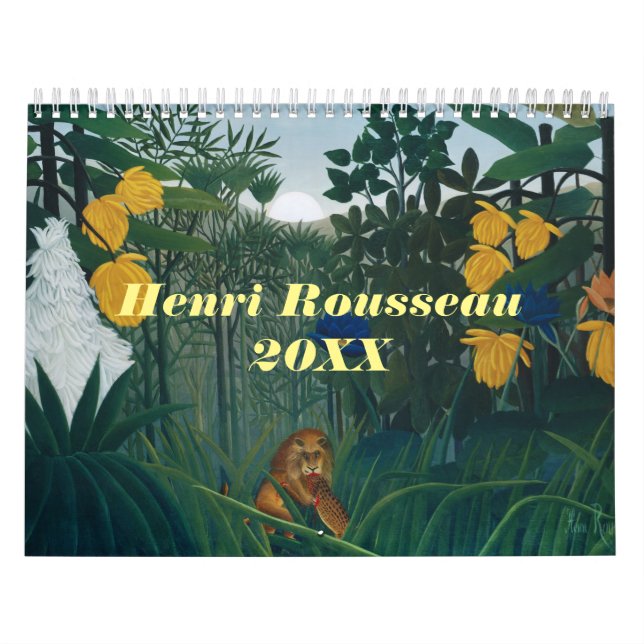 Henri Rousseau Jungle Animal 2024 Calendar (Cover)