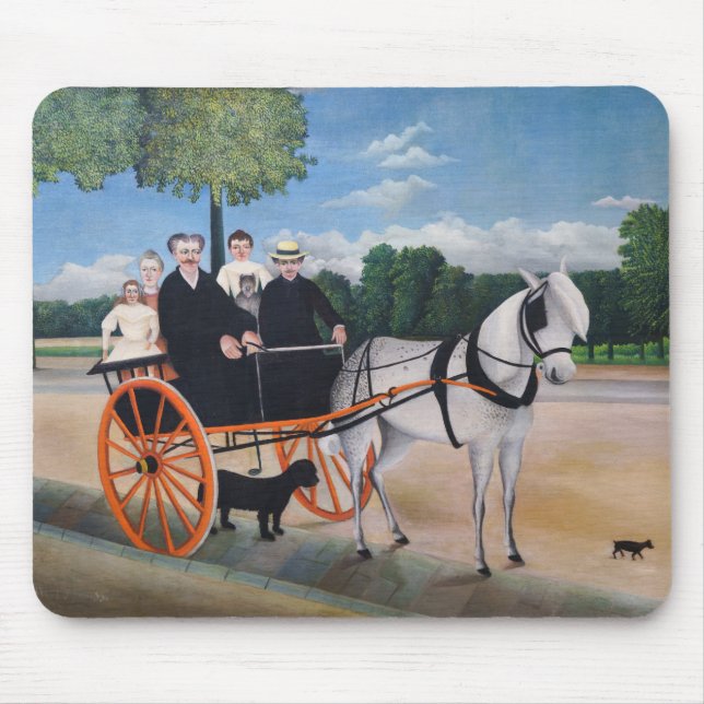 Henri Rousseau - La Carriole de Pere Junier Mouse Mat (Front)