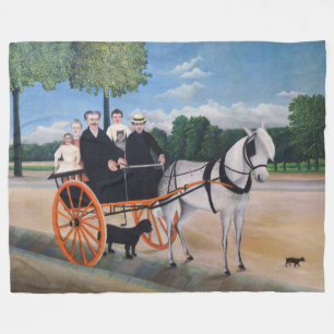 Henri Rousseau - La Carriole du pere Junier Fleece Blanket