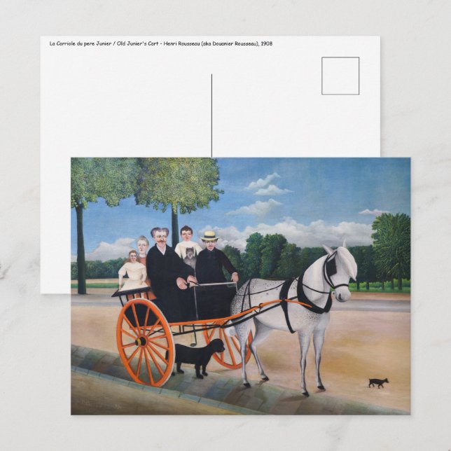 Henri Rousseau - La Carriole du pere Junier Postcard (Front/Back)
