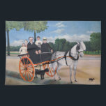 Henri Rousseau - La Carriole du pere Junier Tea Towel<br><div class="desc">La Carriole du pere Junier / Old Junier's Cart - Henri Rousseau (aka Douanier Rousseau),  1908</div>