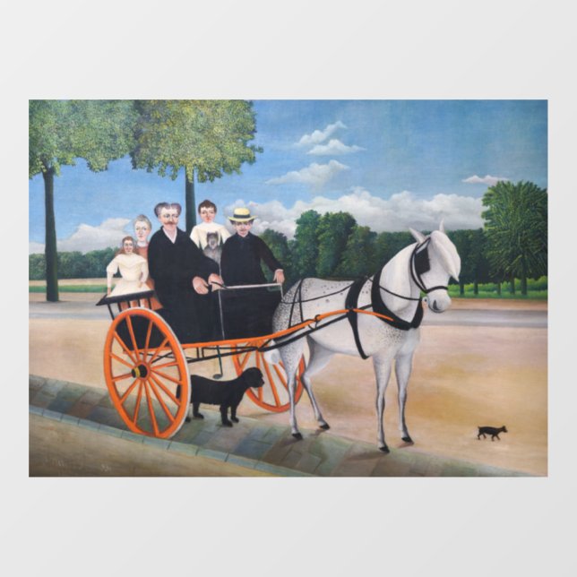 Henri Rousseau - La Carriole du pere Junier Window Cling (Sheet)