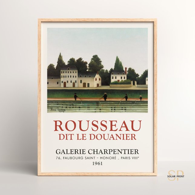 Henri Rousseau Landscape and Four Fisherman Art Pr Poster (Creator Uploaded)