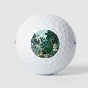 Henri Rousseau Landscape with Monkeys Botanical Ga Golf Balls