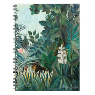 Henri Rousseau Landscape with Monkeys Botanical Ga Notebook