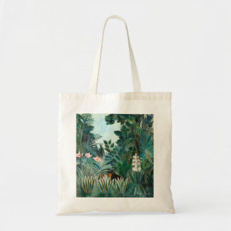 Henri Rousseau Landscape with Monkeys Botanical Ga Tote Bag