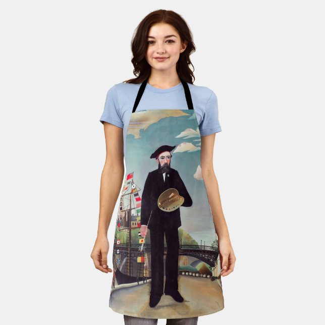 Henri Rousseau - Myself Portrait-Landscape Apron (Worn)