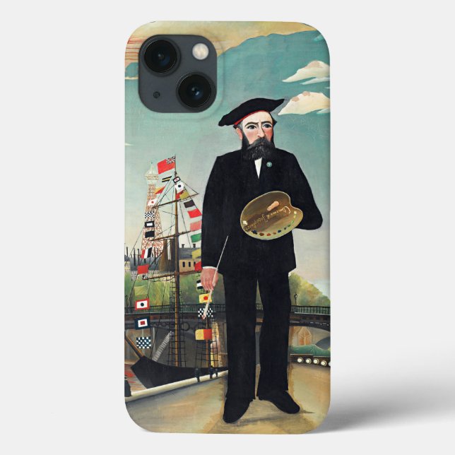 Henri Rousseau - Myself-Portrait Landscape Case-Mate iPhone Case (Back)