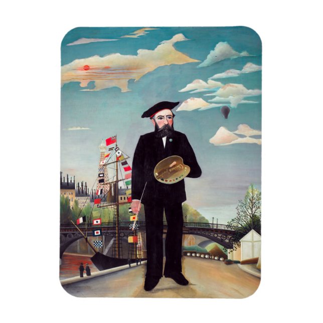 Henri Rousseau - Myself Portrait-Landscape Magnet (Vertical)