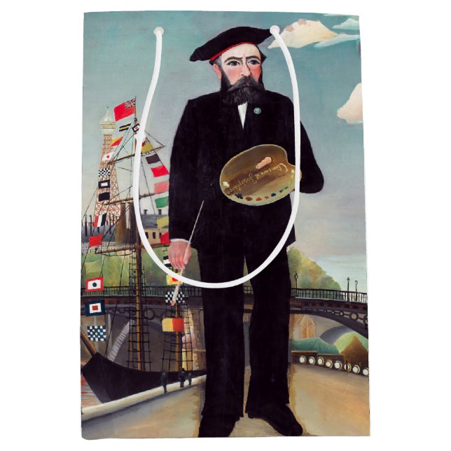 Henri Rousseau - Myself Portrait-Landscape Medium Gift Bag (Front)