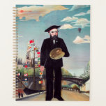Henri Rousseau - Myself Portrait-Landscape Planner<br><div class="desc">Myself Portrait-Landscape / Self Portrait from L'ile Saint Louis - Henri Rousseau (aka Douanier Rousseau),  1890</div>