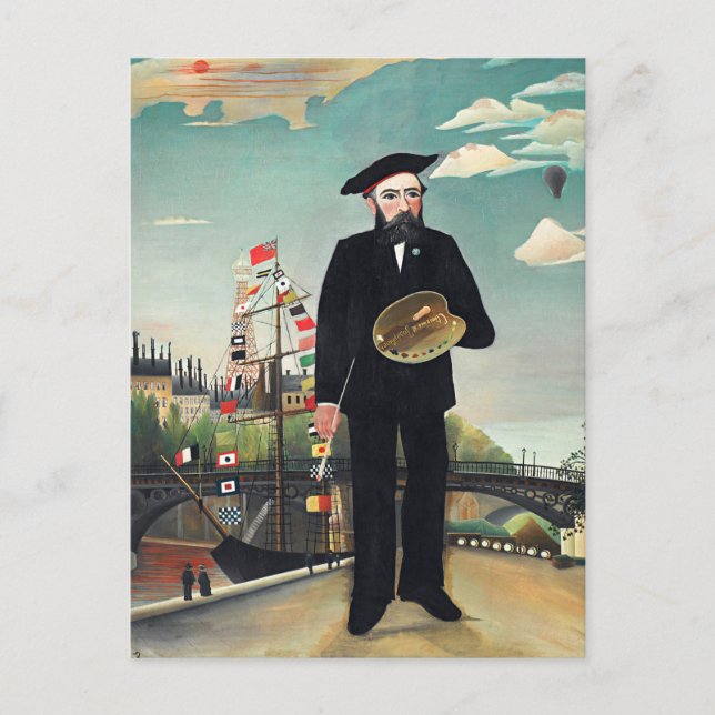 Henri Rousseau - Myself-Portrait Landscape Postcard (Front)
