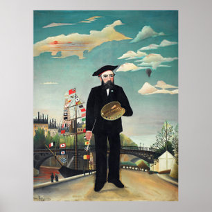 Henri Rousseau - Myself-Portrait Landscape Poster