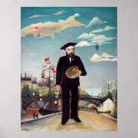 Henri Rousseau - Myself Portrait-Landscape
